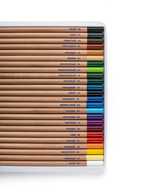 Набор карандашей пастельных "Сонет", 24 цвета 606x758